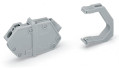 Borne modulaire traversante / 4 mm² / bleu