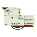 Connecteur femelle pour 1 conducteur levier push-in cage clamp', gris clair