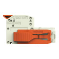 Connecteur femelle pour 1 conducteur levier push-in cage clamp', gris clair