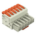 Connecteur femelle pour 1 conducteur levier push-in cage clamp', gris clair - Wago - 8311106/322000