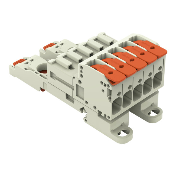 Connecteur mâle pour 1 conducteur levier push-in cage clamp', gris clair