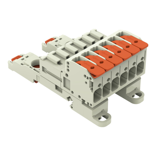 Connecteur mâle pour 1 conducteur levier push-in cage clamp', gris clair