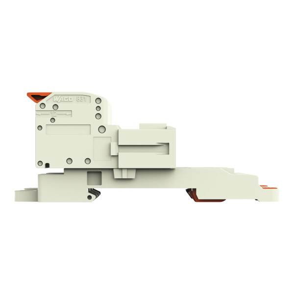 Connecteur mâle pour 1 conducteur levier push-in cage clamp', gris clair