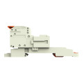 Connecteur mâle pour 1 conducteur levier push-in cage clamp', gris clair