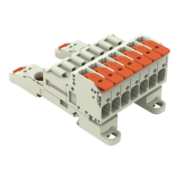 Connecteur mâle pour 1 conducteur levier push-in cage clamp', gris clair