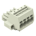 Connecteur femelle pour 1 conducteur push-in cage clamp', gris clair
