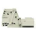 Connecteur mâle pour 1 conducteur push-in cage clamp', gris clair