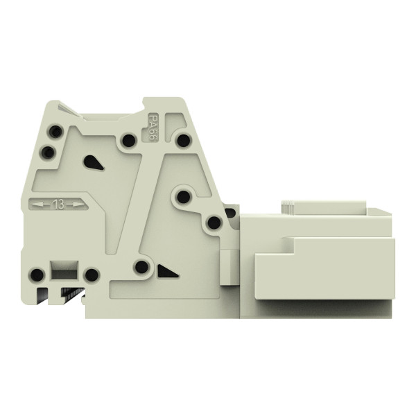 Connecteur mâle pour 1 conducteur push-in cage clamp', gris clair
