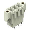 Connecteur mâle tht broche à souder 1,0 x 1,2 mm droit, gris clair