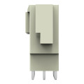 Connecteur mâle tht broche à souder 1,0 x 1,2 mm droit, gris clair