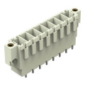 Connecteur mâle tht broche à souder 1,0 x 1,2 mm droit, gris clair