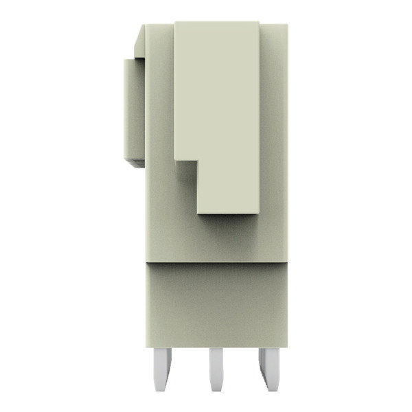 Connecteur mâle tht broche à souder 1,0 x 1,2 mm droit, gris clair