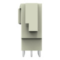 Connecteur mâle tht broche à souder 1,0 x 1,2 mm droit, gris clair