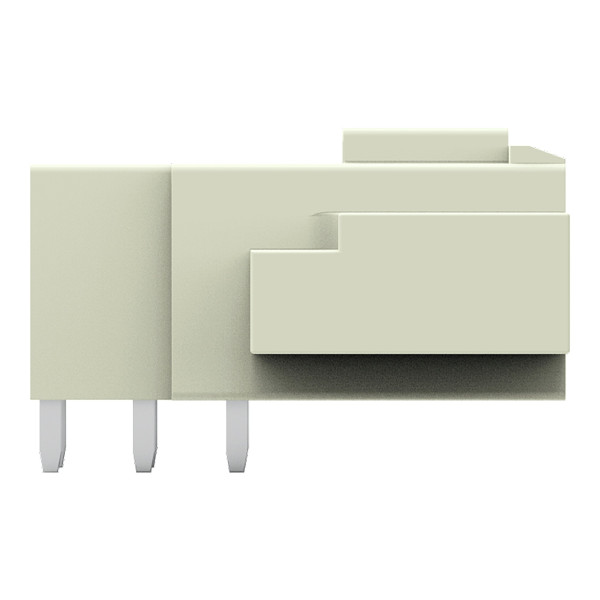 Connecteur mâle tht broche à souder 1,0 x 1,2 mm coudé, gris clair