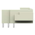 Connecteur mâle tht broche à souder 1,0 x 1,2 mm coudé, gris clair