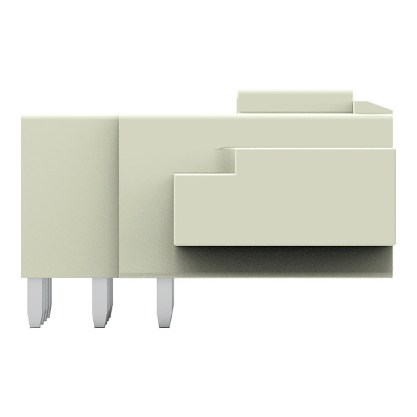 Connecteur mâle tht broche à souder 1,0 x 1,2 mm coudé, gris clair