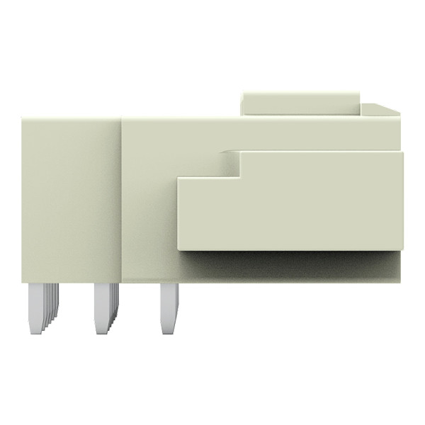 Connecteur mâle tht broche à souder 1,0 x 1,2 mm coudé, gris clair