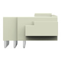 Connecteur mâle tht broche à souder 1,0 x 1,2 mm coudé, gris clair