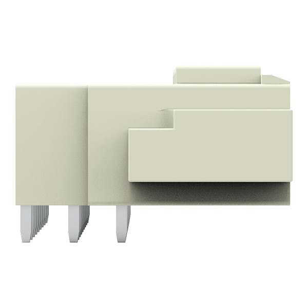 Connecteur mâle tht broche à souder 1,0 x 1,2 mm coudé, gris clair