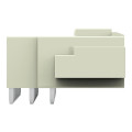 Connecteur mâle tht broche à souder 1,0 x 1,2 mm coudé, gris clair