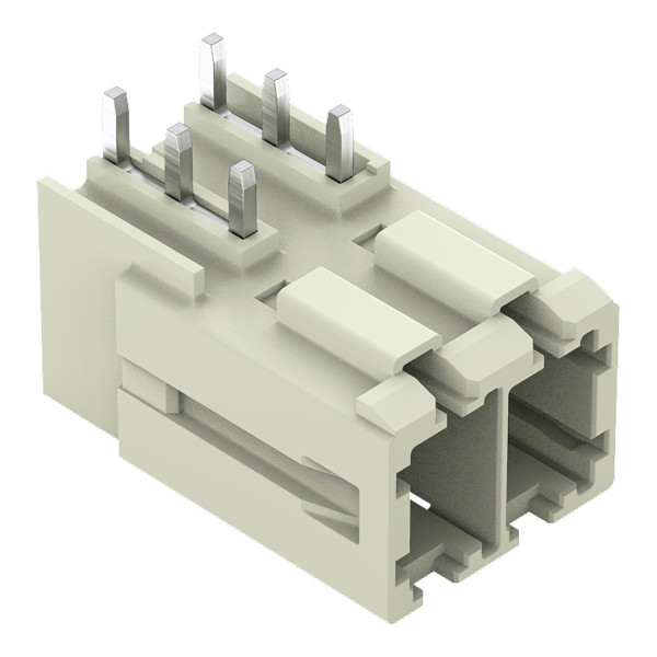 Connecteur mâle tht broche à souder 1,0 x 1,2 mm coudé, gris clair - Wago - 8313642