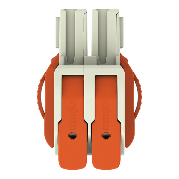 Connecteur femelle pour 1 conducteur 100% protégé contre l'inversion, gris clair