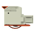 Connecteur femelle pour 1 conducteur 100% protégé contre l'inversion, gris clair