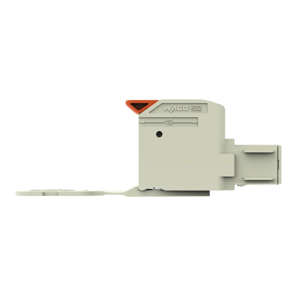 Connecteur femelle pour 1 conducteur 100% protégé contre l'inversion, gris clair