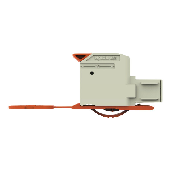 Connecteur femelle pour 1 conducteur 100% protégé contre l'inversion, gris clair