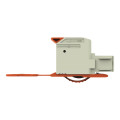 Connecteur femelle pour 1 conducteur 100% protégé contre l'inversion, gris clair