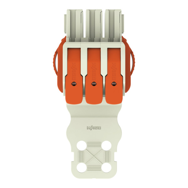 Connecteur femelle pour 1 conducteur 100% protégé contre l'inversion, gris clair