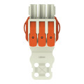 Connecteur femelle pour 1 conducteur 100% protégé contre l'inversion, gris clair