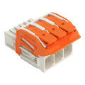 Connecteur femelle pour 1 conducteur levier push-in cage clamp', gris clair