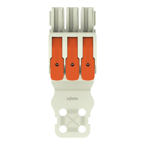 Connecteur femelle pour 1 conducteur 100% protégé contre l'inversion, gris clair