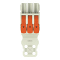 Connecteur femelle pour 1 conducteur 100% protégé contre l'inversion, gris clair