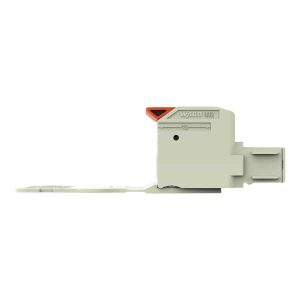 Connecteur femelle pour 1 conducteur 100% protégé contre l'inversion, gris clair