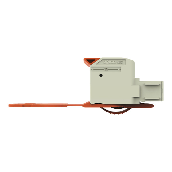 Connecteur femelle pour 1 conducteur 100% protégé contre l'inversion, gris clair