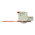 Connecteur femelle pour 1 conducteur 100% protégé contre l'inversion, gris clair
