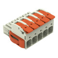 Connecteur femelle pour 1 conducteur 100% protégé contre l'inversion, gris clair
