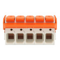Connecteur femelle pour 1 conducteur levier push-in cage clamp', gris clair
