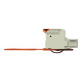 Connecteur femelle pour 1 conducteur 100% protégé contre l'inversion, gris clair