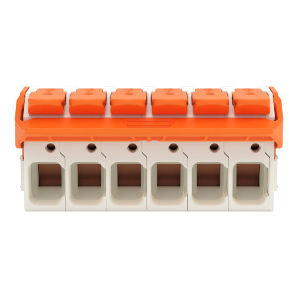 Connecteur femelle pour 1 conducteur levier push-in cage clamp', gris clair