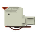 Connecteur femelle pour 1 conducteur 100% protégé contre l'inversion, gris clair