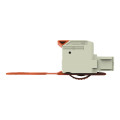Connecteur femelle pour 1 conducteur 100% protégé contre l'inversion, gris clair