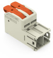Connecteur mâle pour 1 conducteur levier push-in cage clamp', gris clair