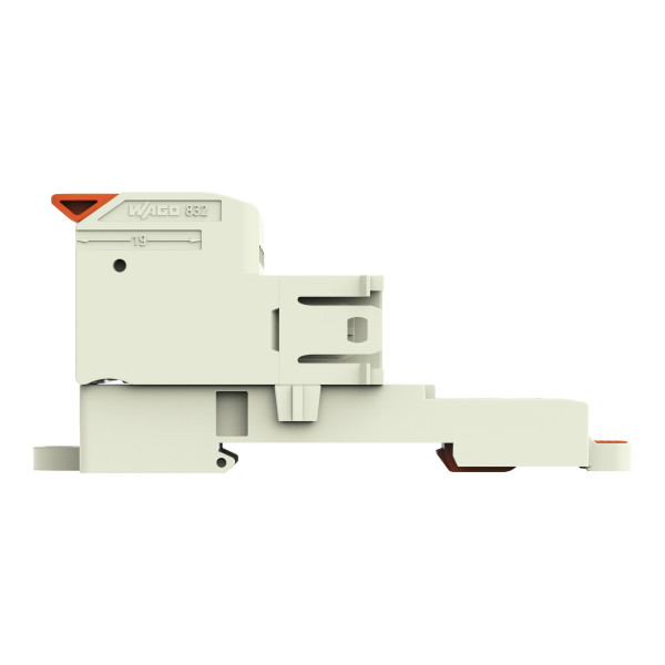 Connecteur mâle pour 1 conducteur levier push-in cage clamp', gris clair - Wago - 8321203/306000