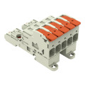Connecteur mâle pour 1 conducteur levier push-in cage clamp', gris clair