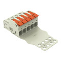 Connecteur mâle pour 1 conducteur 100% protégé contre l'inversion, gris clair
