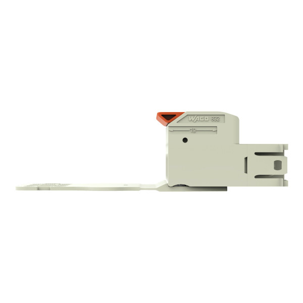 Connecteur mâle pour 1 conducteur 100% protégé contre l'inversion, gris clair