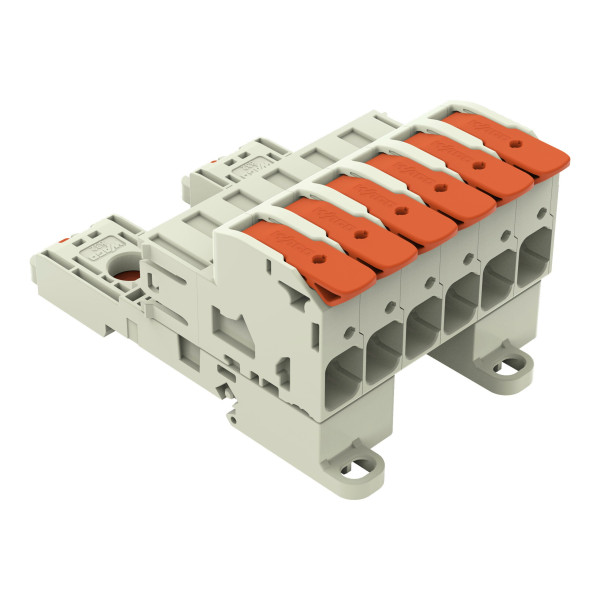 Connecteur mâle pour 1 conducteur levier push-in cage clamp', gris clair - Wago - 8321206/306000